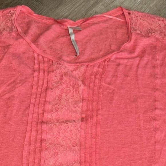 Lauren Conrad Coral Lace-Accent Sleeveless Top XL - Picture 4 of 9